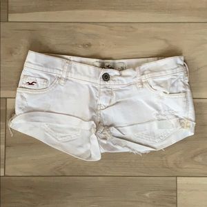 White Jean Shorts